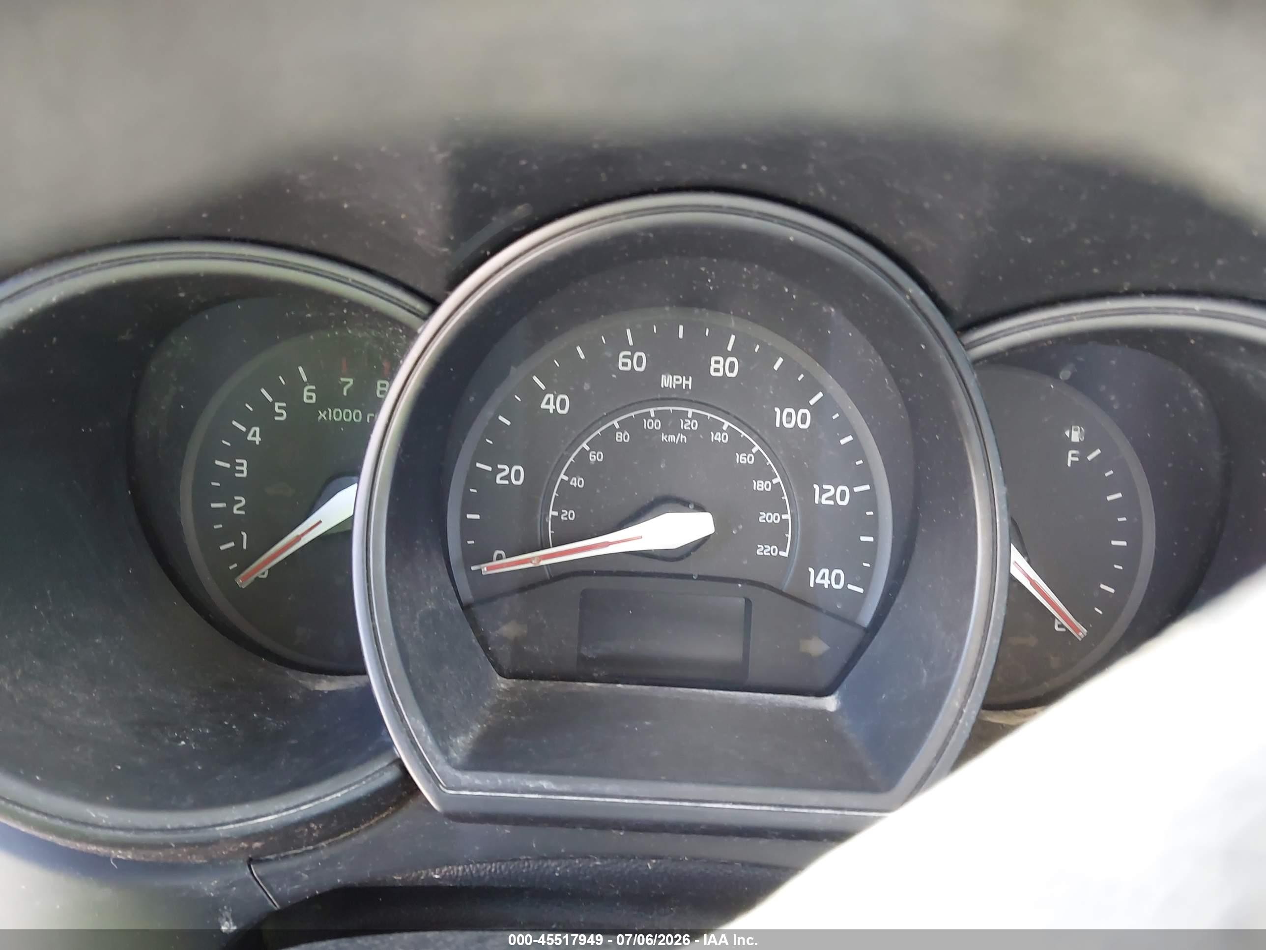 2013 Kia Rio Lx Black vin: KNADM4A35D6278415