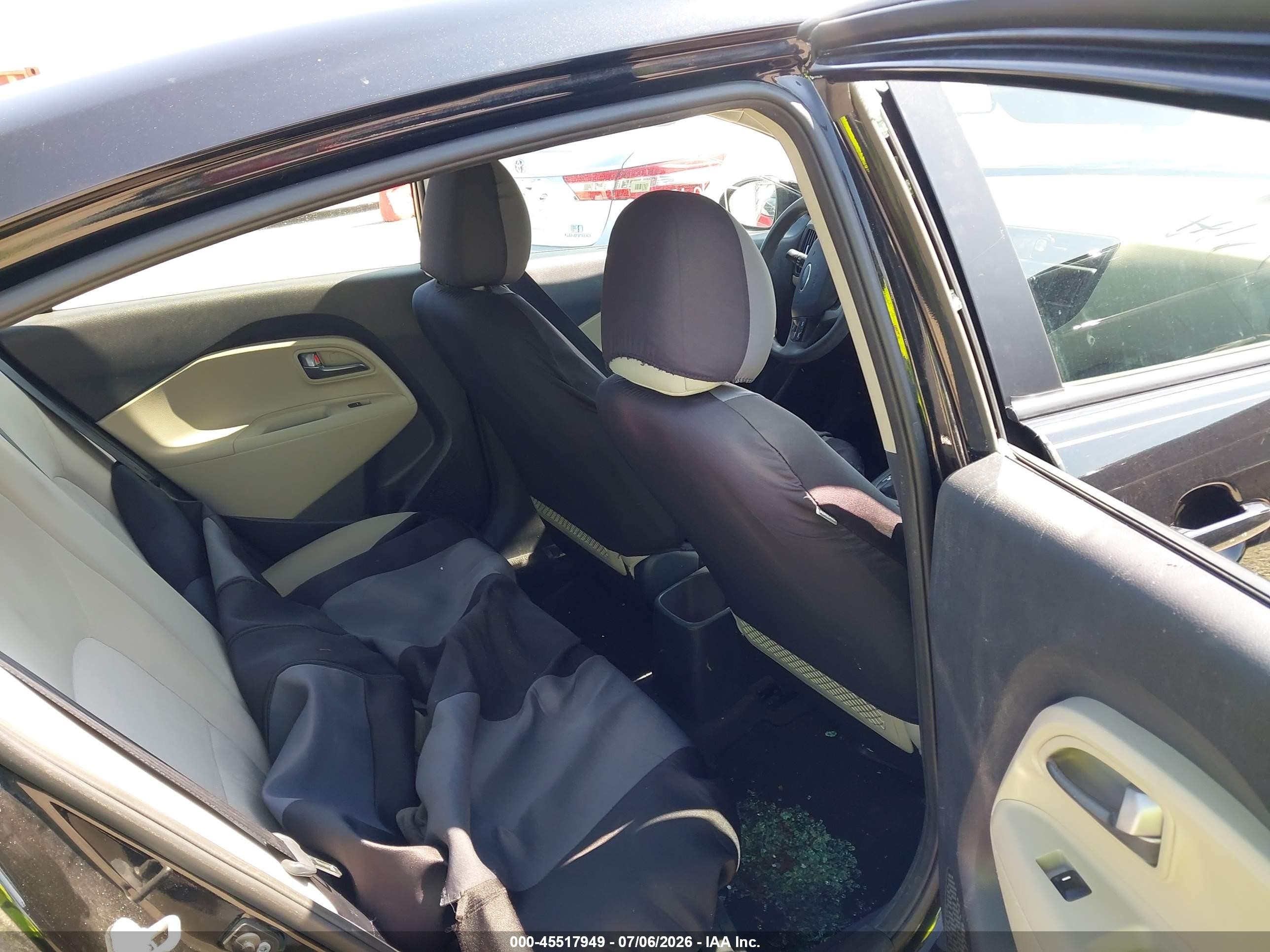2013 Kia Rio Lx Black vin: KNADM4A35D6278415
