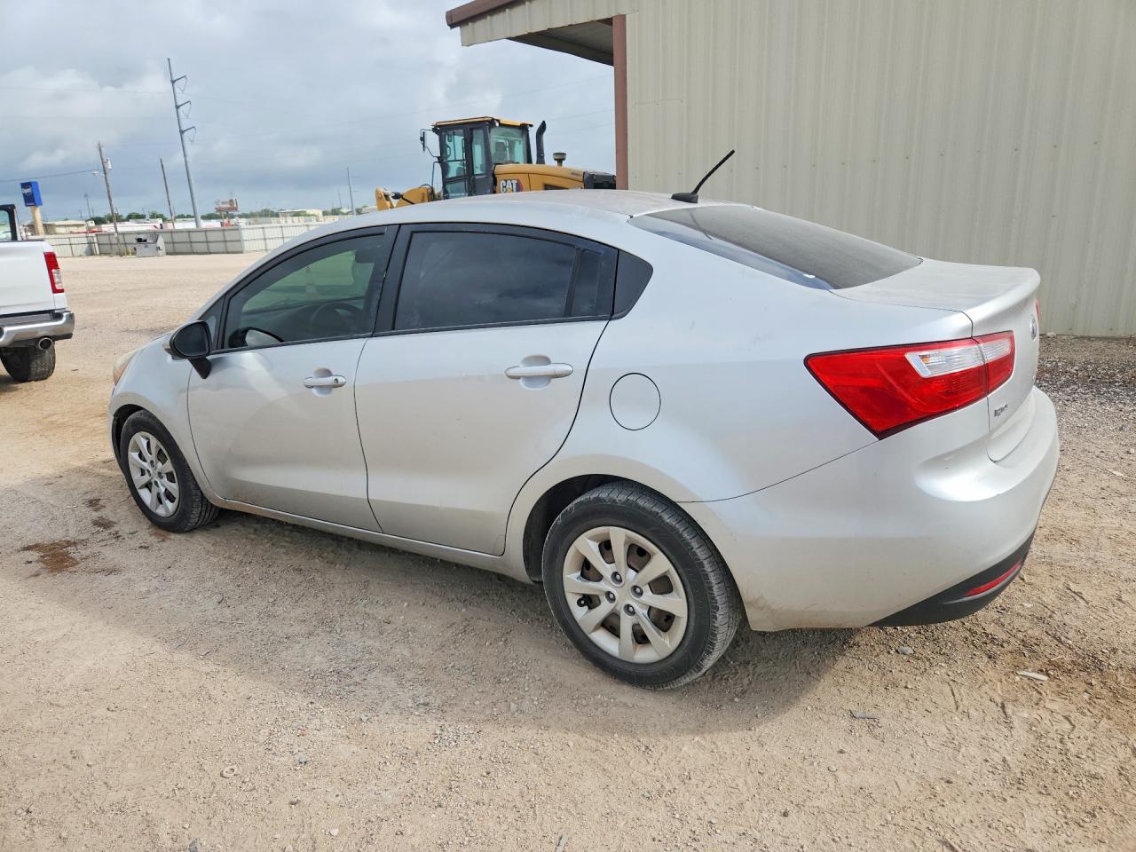 2013 Kia Rio Lx White vin: KNADM4A35D6281315