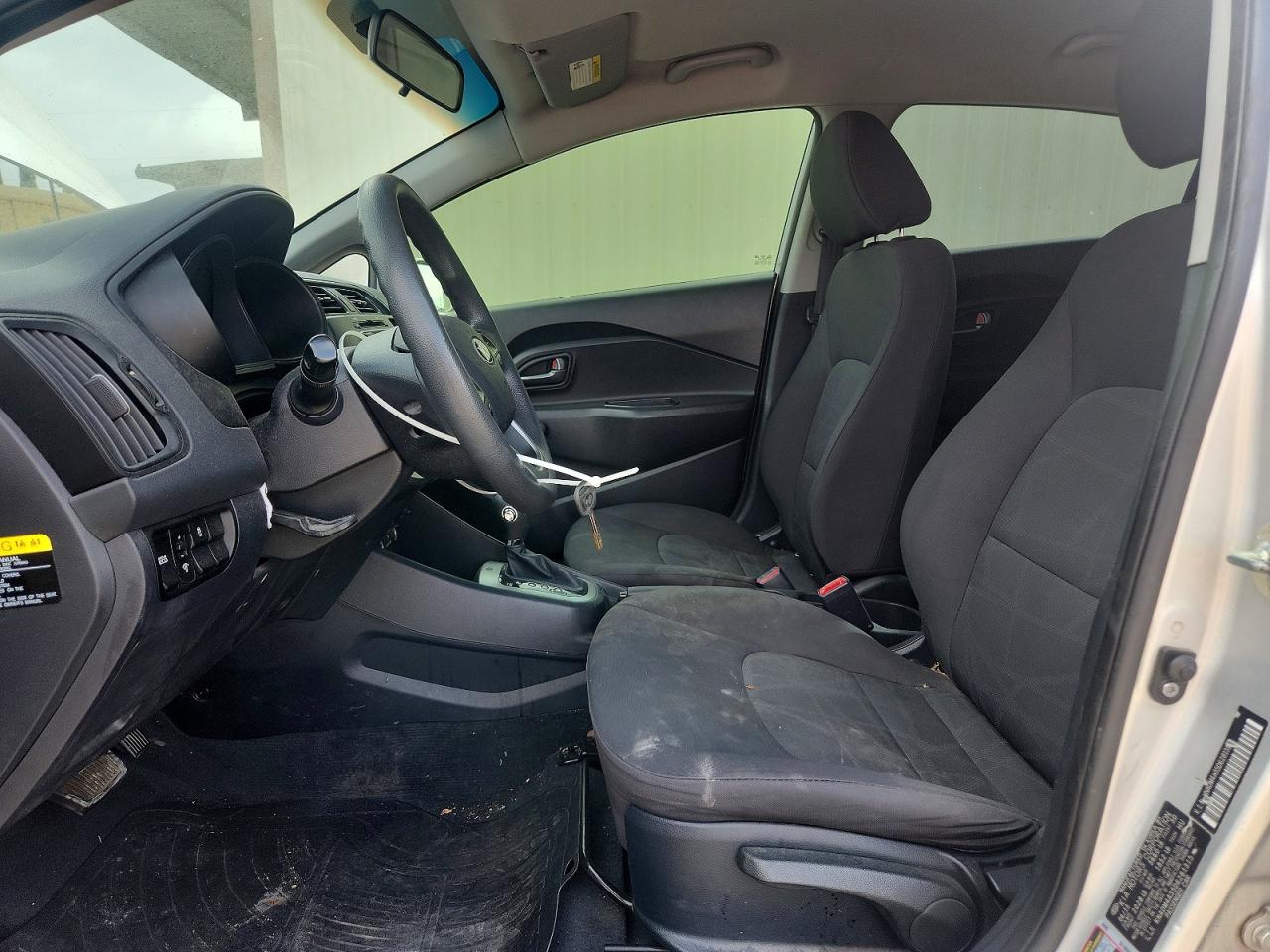 2013 Kia Rio Lx White vin: KNADM4A35D6281315
