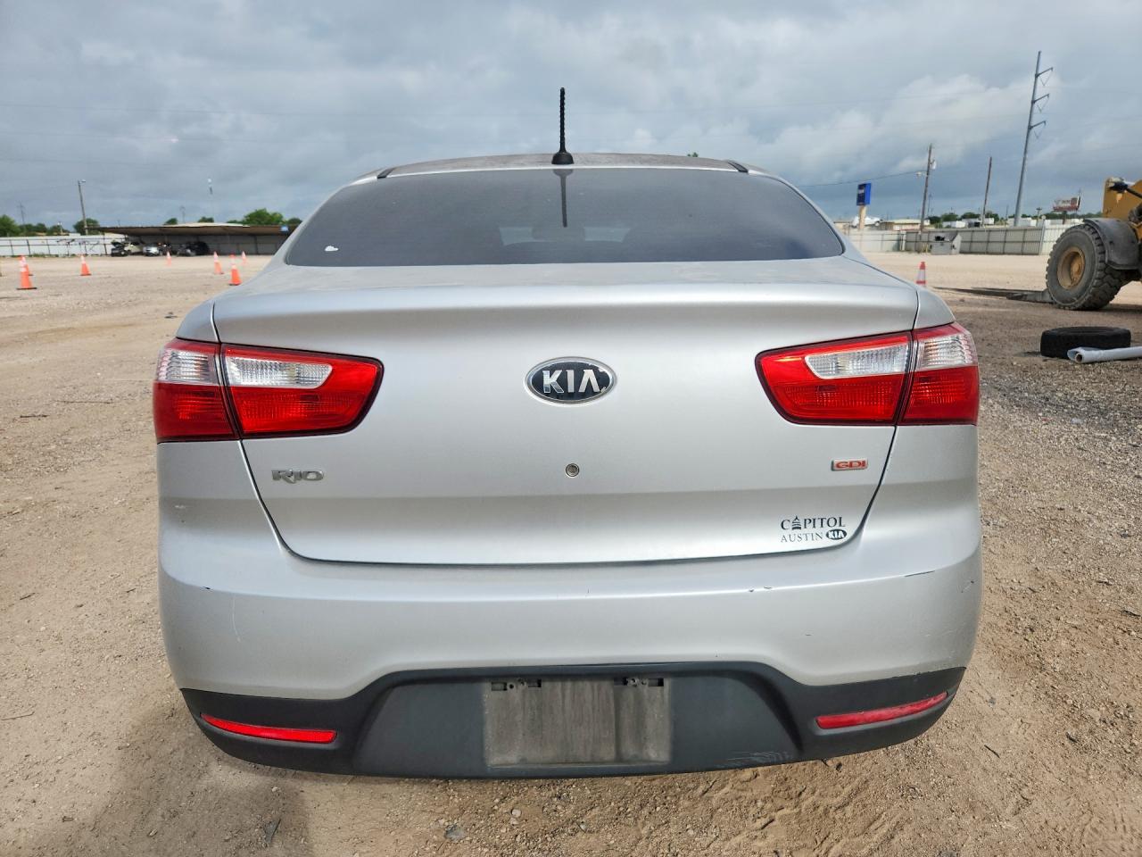 2013 Kia Rio Lx White vin: KNADM4A35D6281315