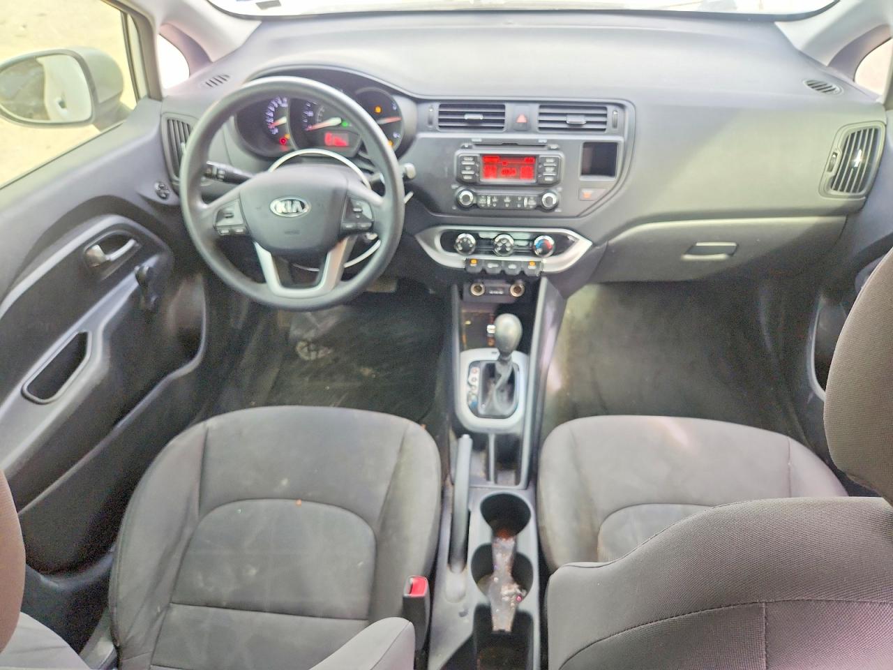 2013 Kia Rio Lx White vin: KNADM4A35D6281315