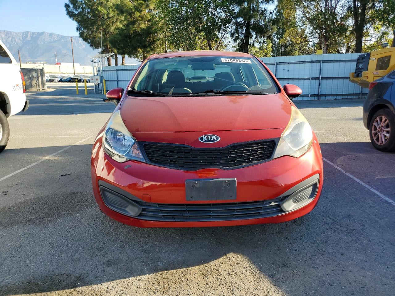2013 Kia Rio Lx Red vin: KNADM4A35D6281878
