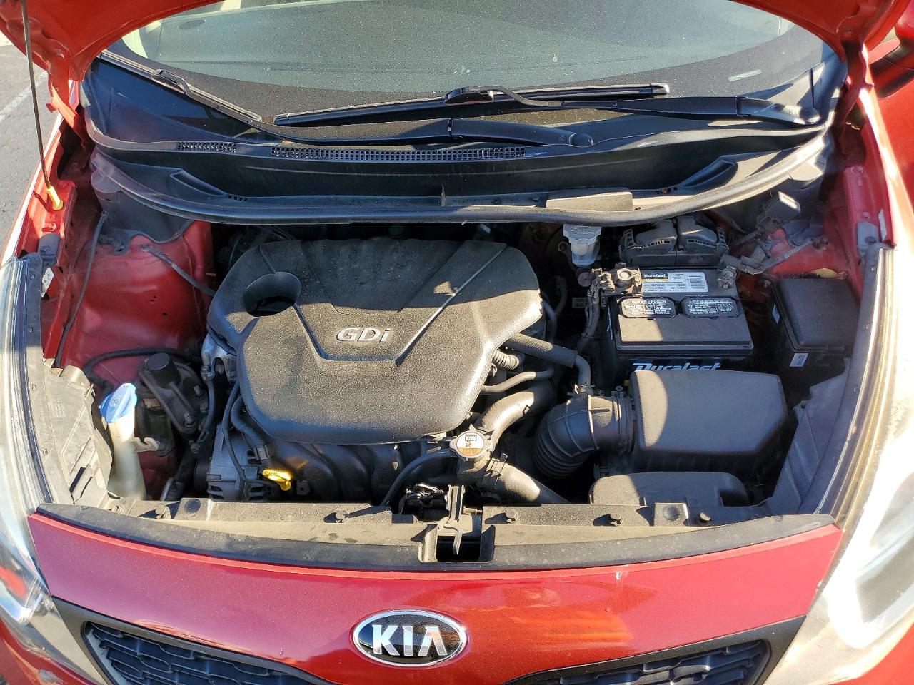 2013 Kia Rio Lx Red vin: KNADM4A35D6281878