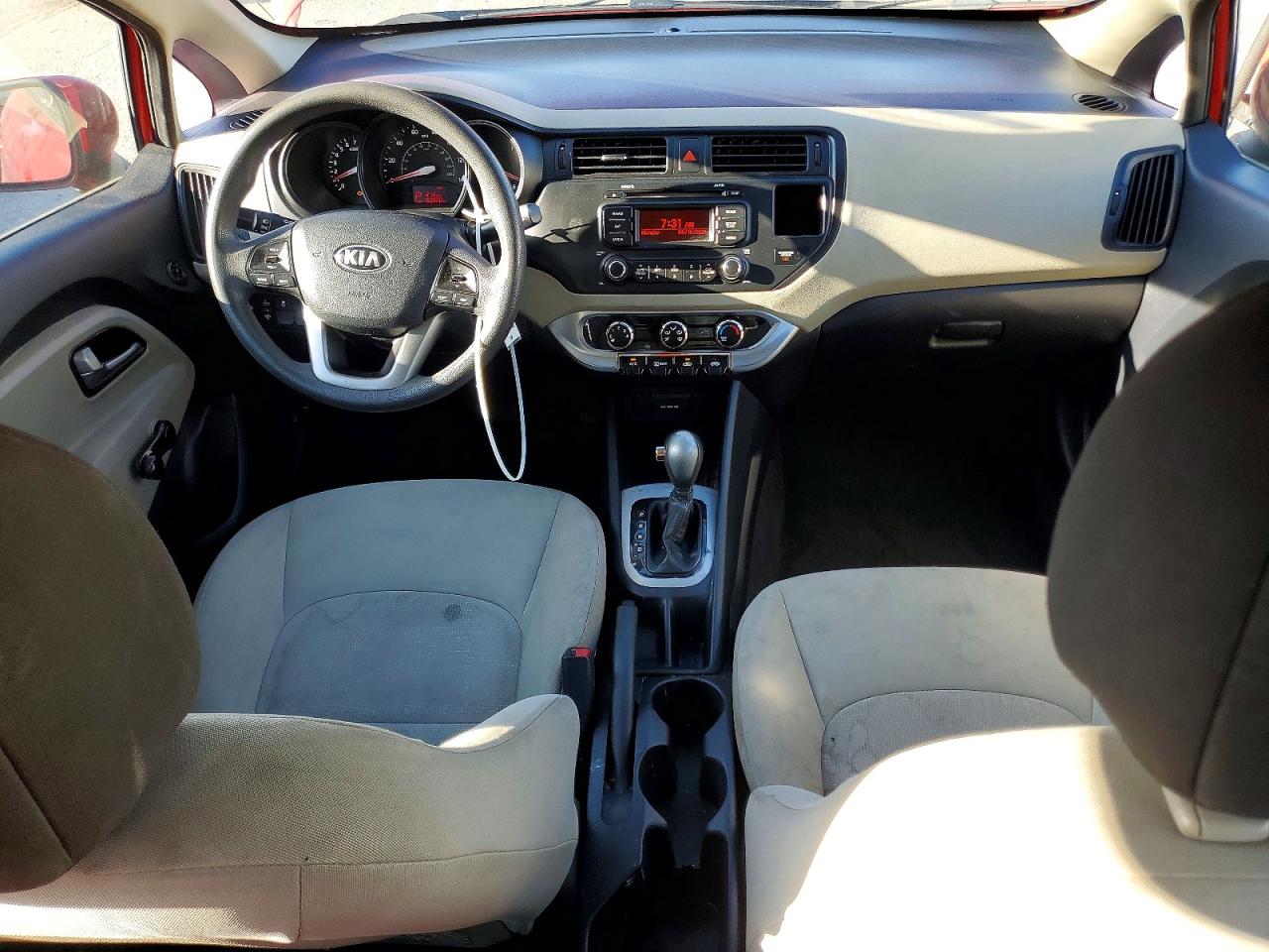 2013 Kia Rio Lx Red vin: KNADM4A35D6281878