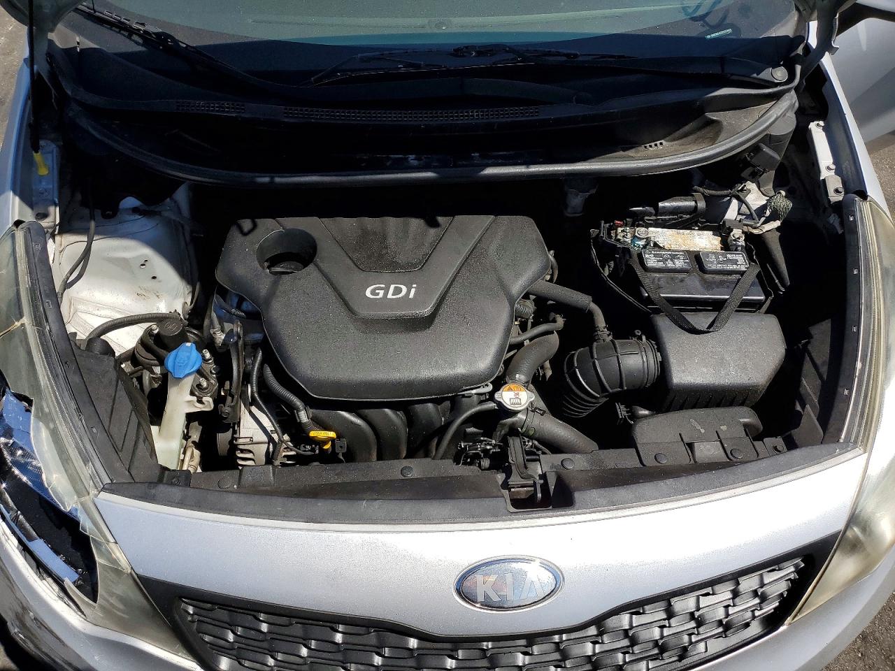 2014 Kia Rio Lx Silver vin: KNADM4A35E6354619