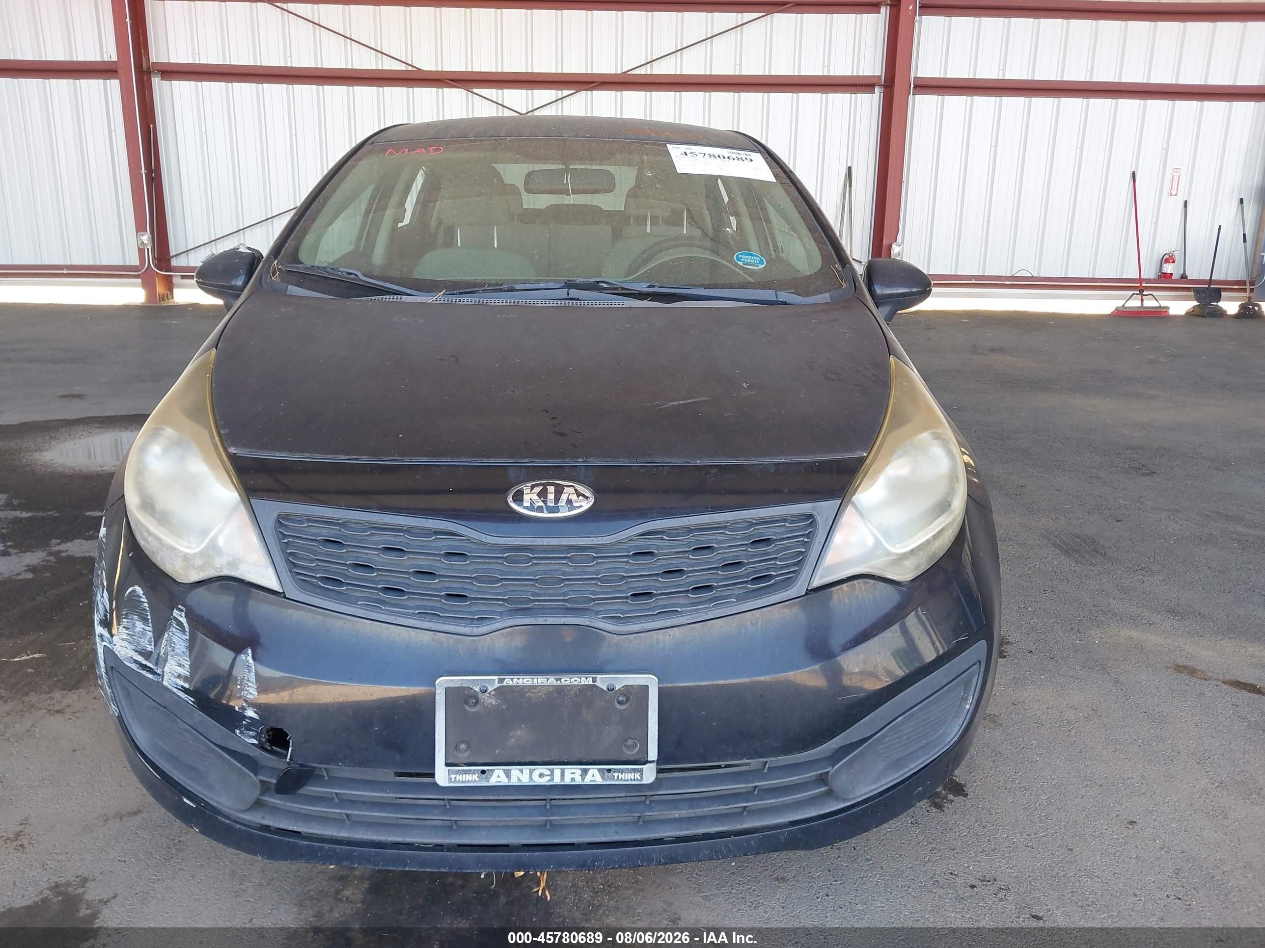2015 Kia Rio Lx Черный vin: KNADM4A35F6436058