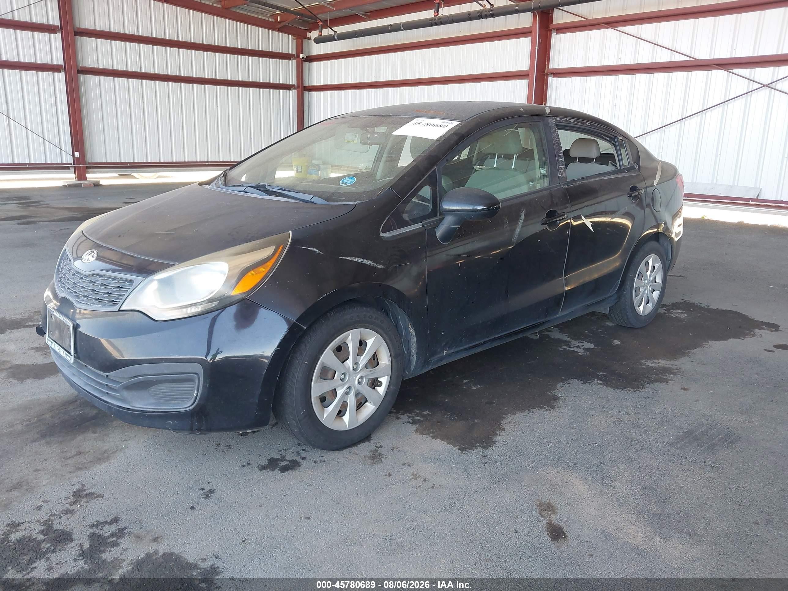 2015 Kia Rio Lx Черный vin: KNADM4A35F6436058
