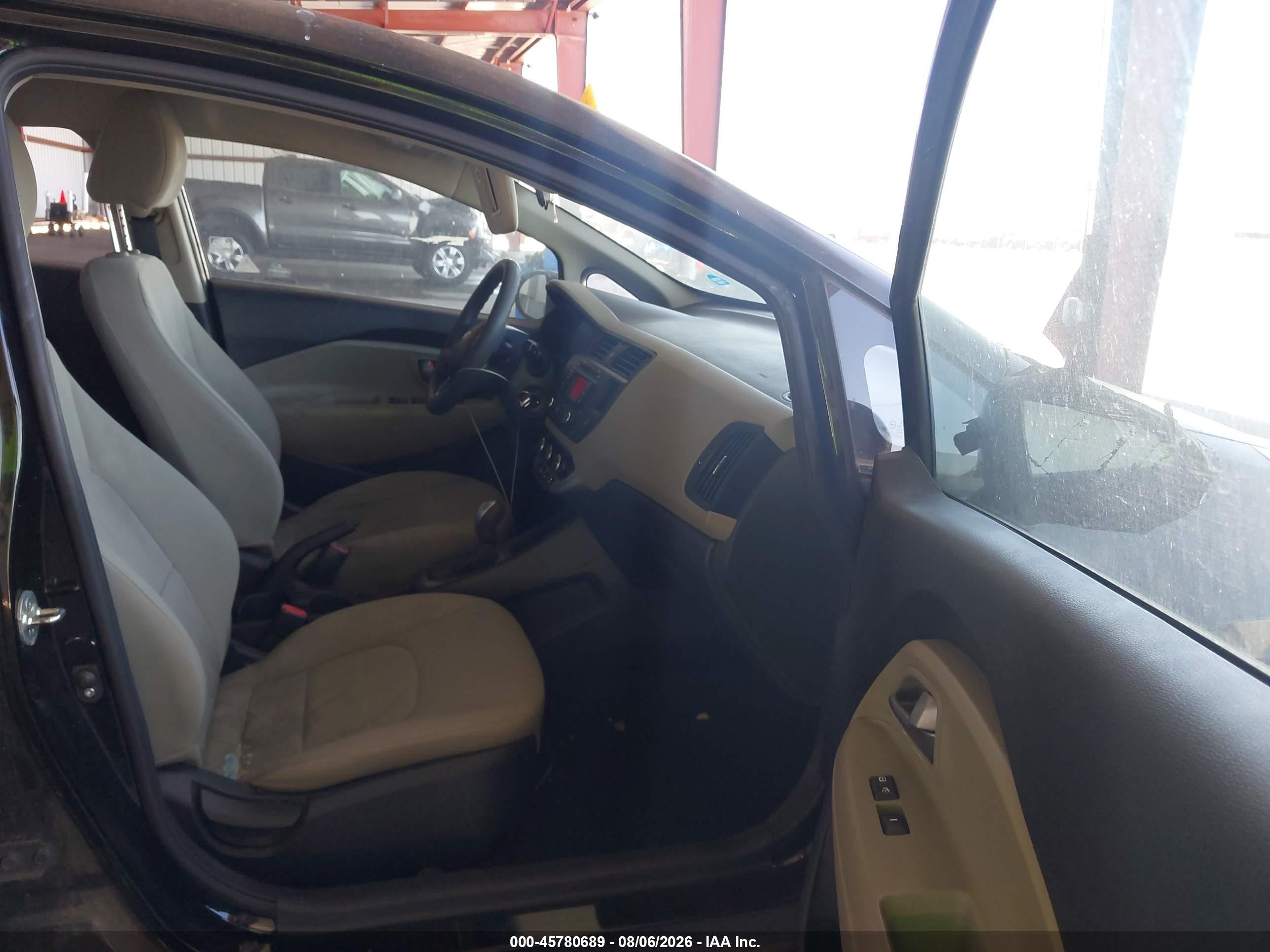 2015 Kia Rio Lx Черный vin: KNADM4A35F6436058
