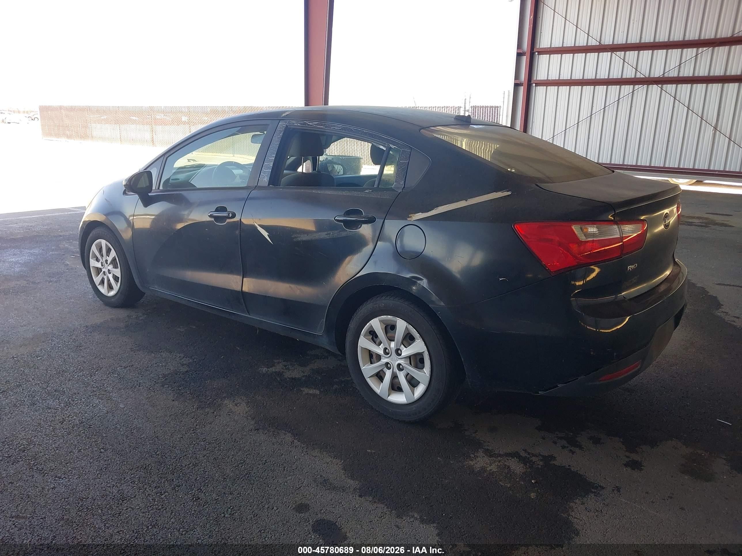 2015 Kia Rio Lx Черный vin: KNADM4A35F6436058