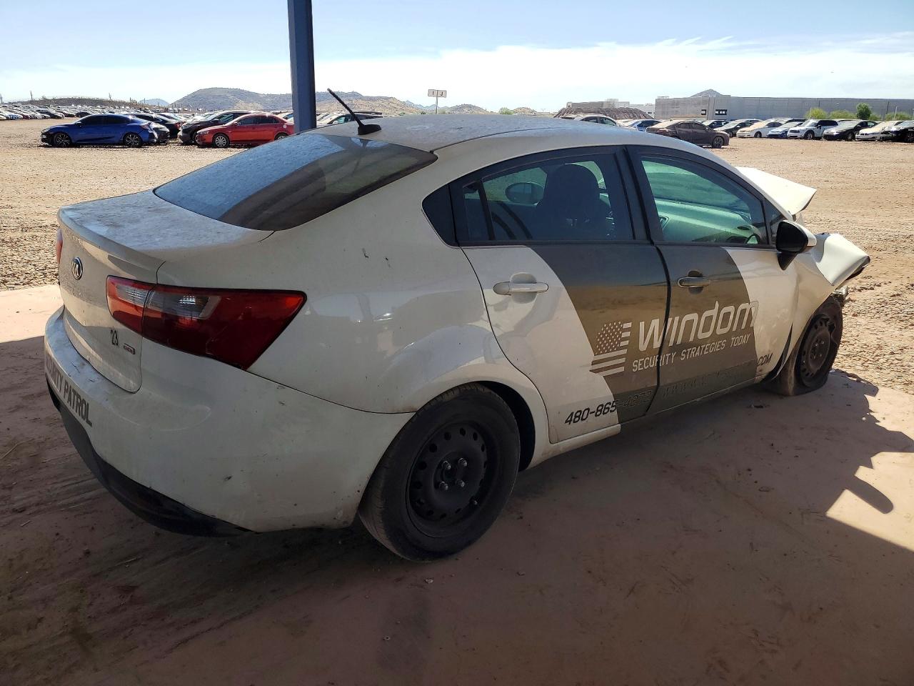 2015 Kia Rio Lx Белый vin: KNADM4A35F6436111