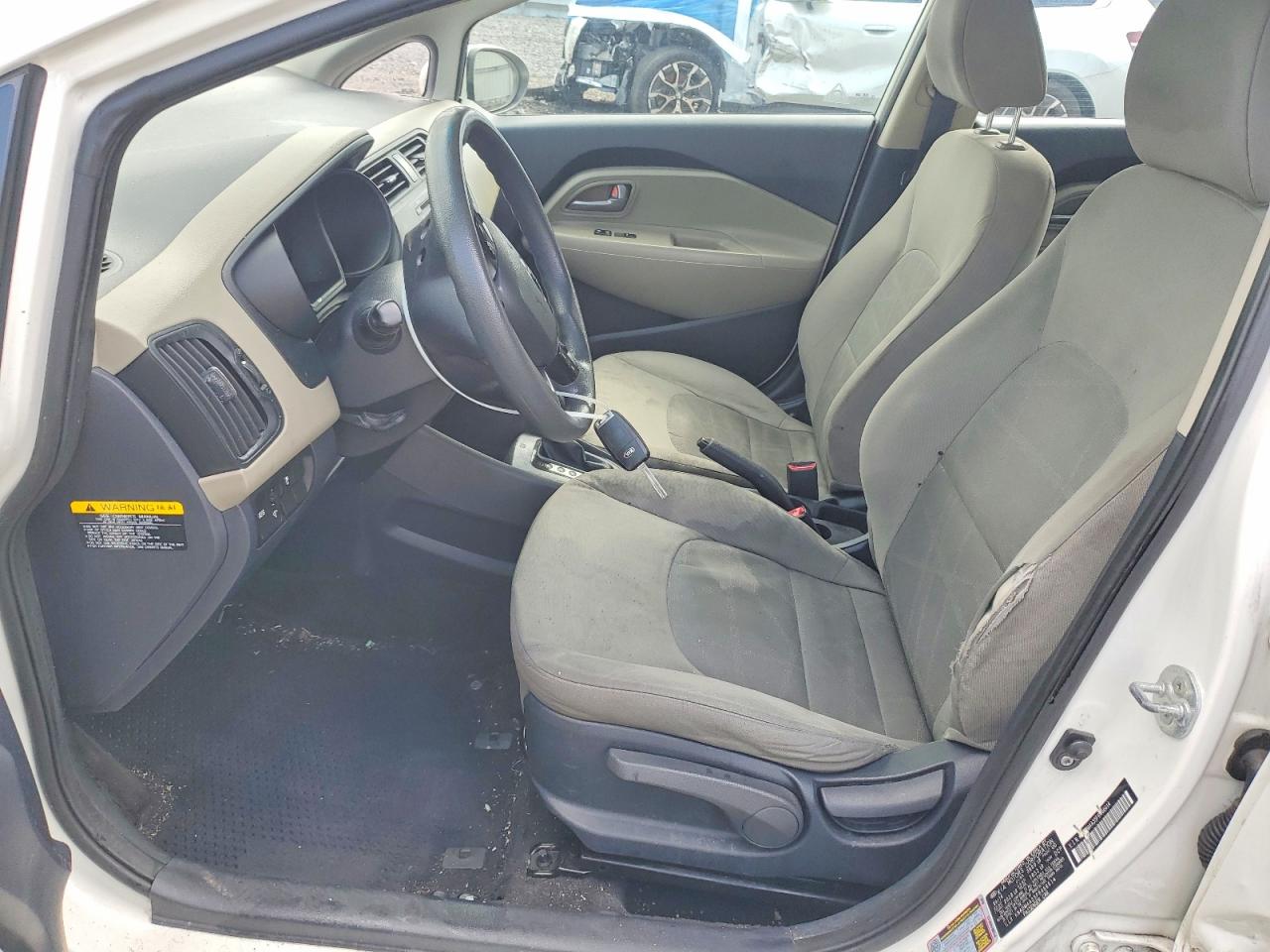 2015 Kia Rio Lx Белый vin: KNADM4A35F6466614