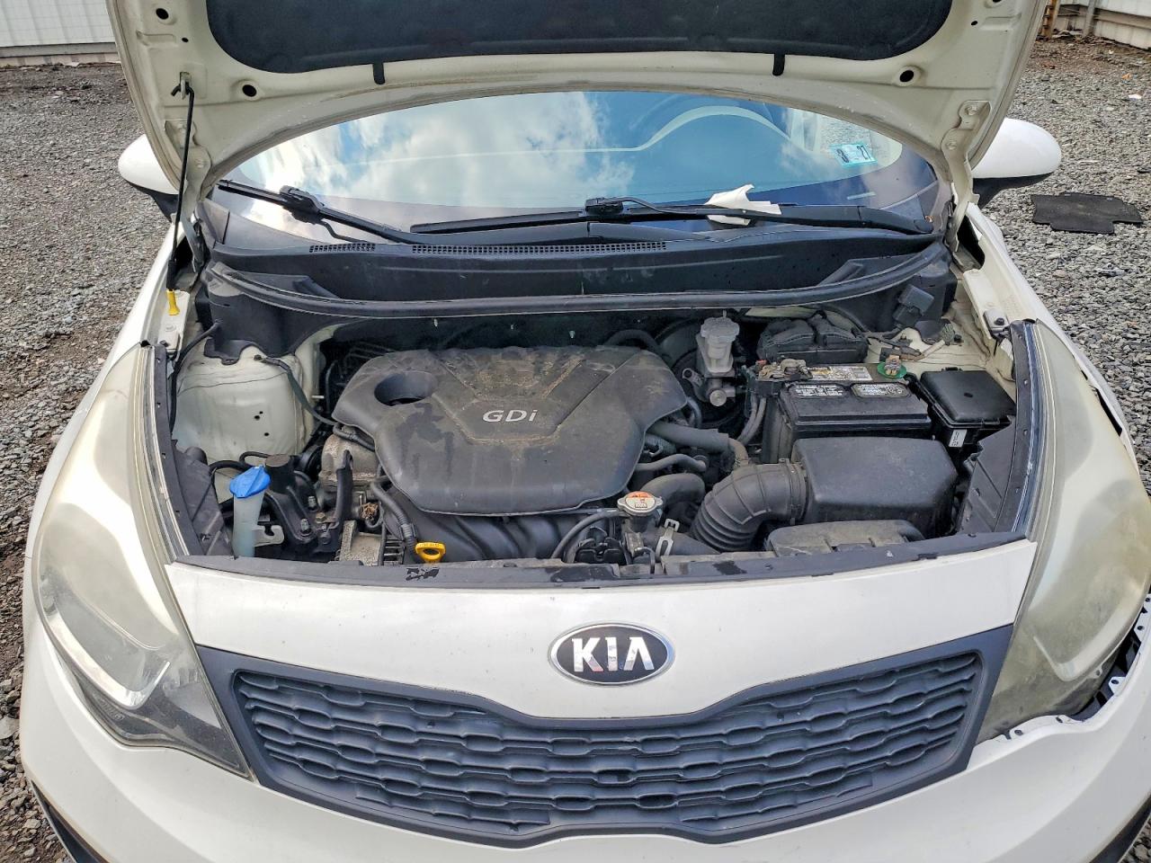 2015 Kia Rio Lx Белый vin: KNADM4A35F6466614