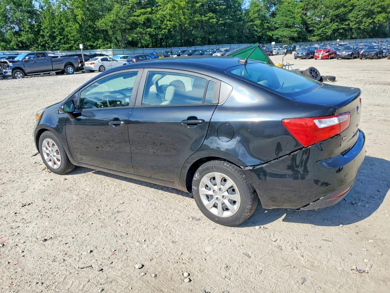 2015 Kia Rio Lx Black vin: KNADM4A35F6487219