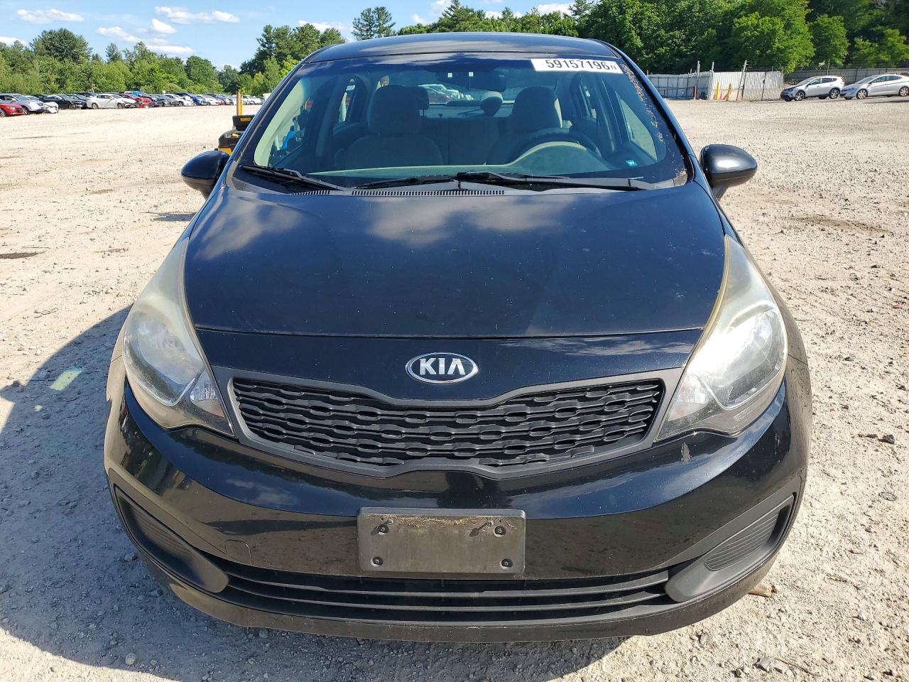 2015 Kia Rio Lx Black vin: KNADM4A35F6487219