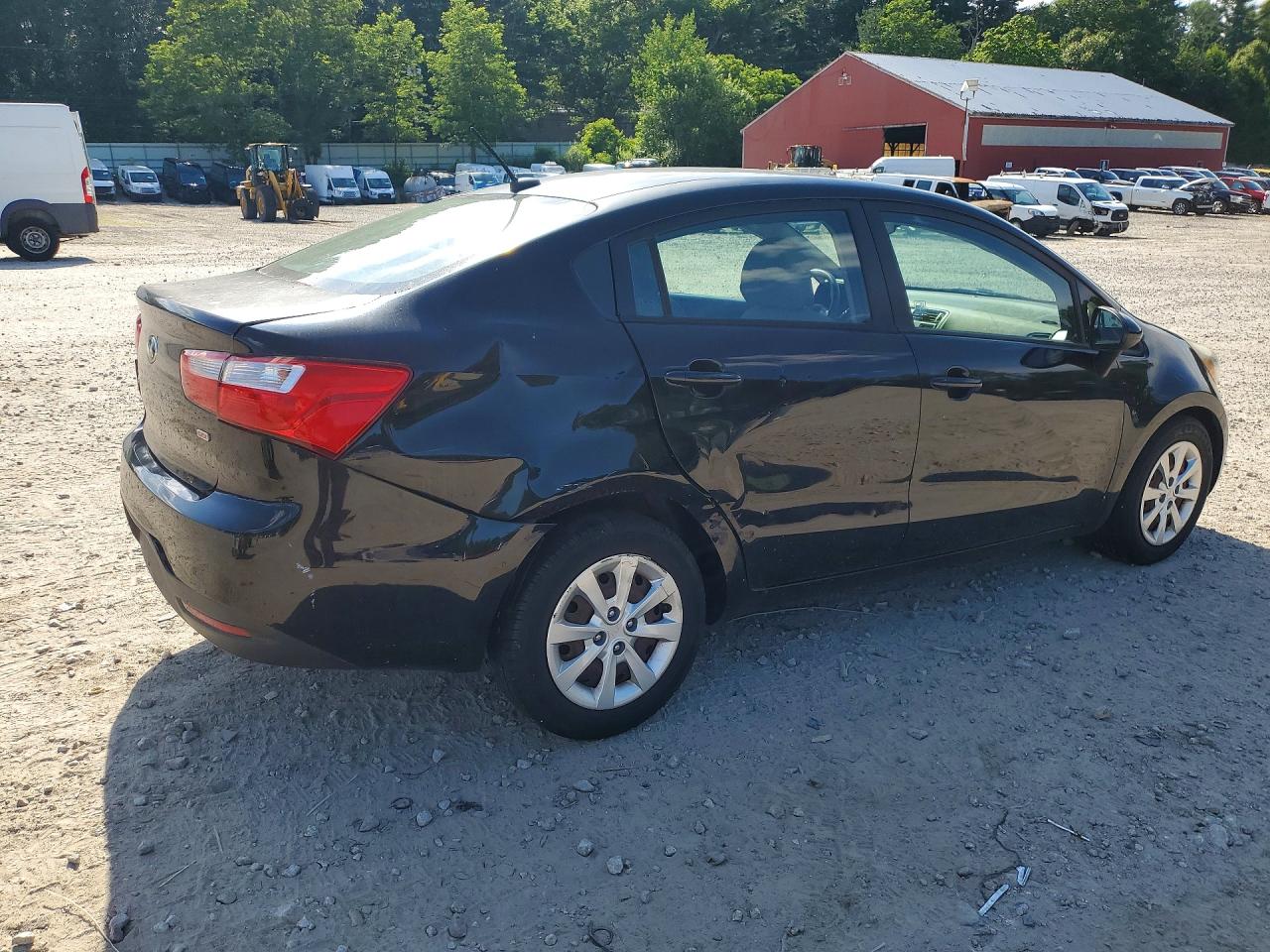 2015 Kia Rio Lx Black vin: KNADM4A35F6487219