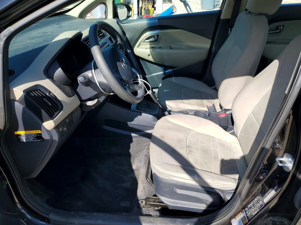 2015 Kia Rio Lx Black vin: KNADM4A35F6487219