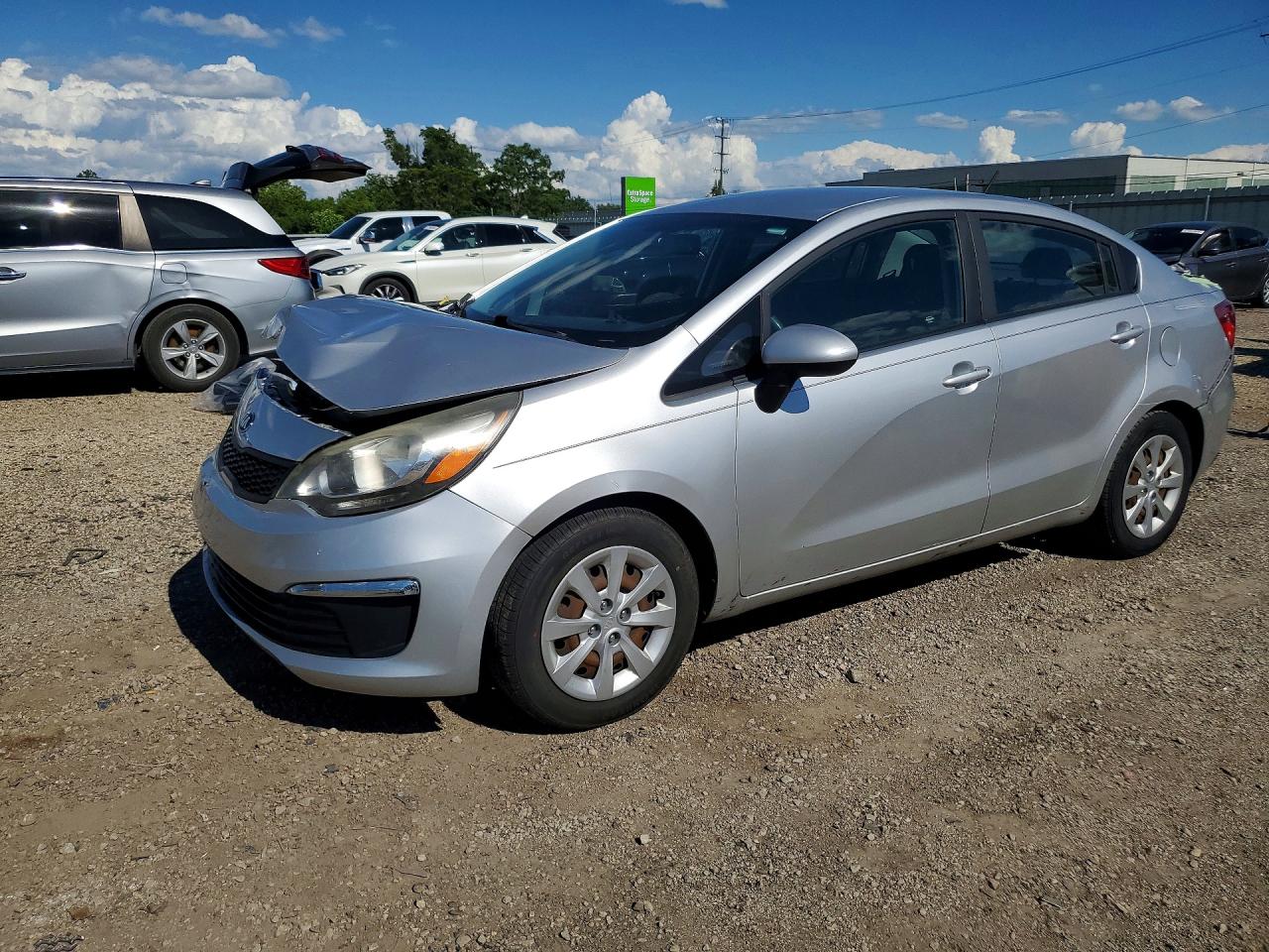2017 Kia Rio Lx Silver vin: KNADM4A35H6028694