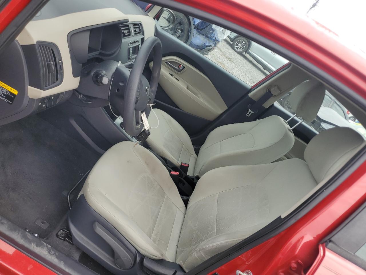 2012 Kia Rio Lx Red vin: KNADM4A36C6055685