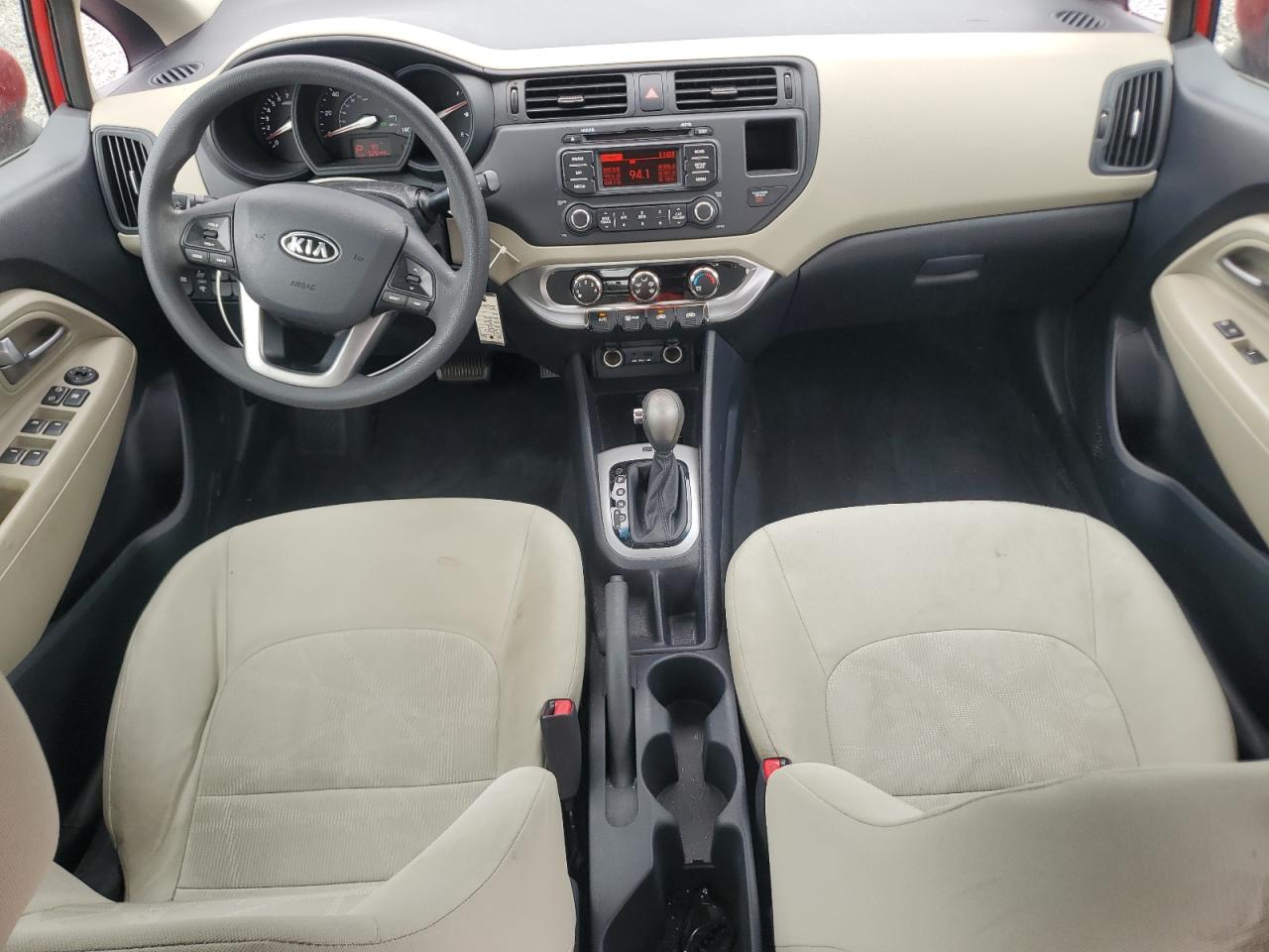 2012 Kia Rio Lx Red vin: KNADM4A36C6055685