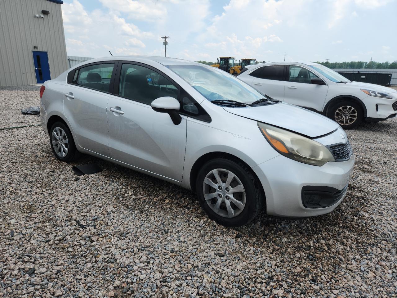 2013 Kia Rio Lx Silver vin: KNADM4A36D6194894