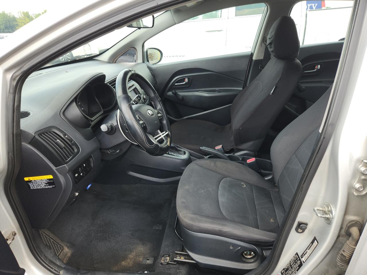 2013 Kia Rio Lx Silver vin: KNADM4A36D6194894