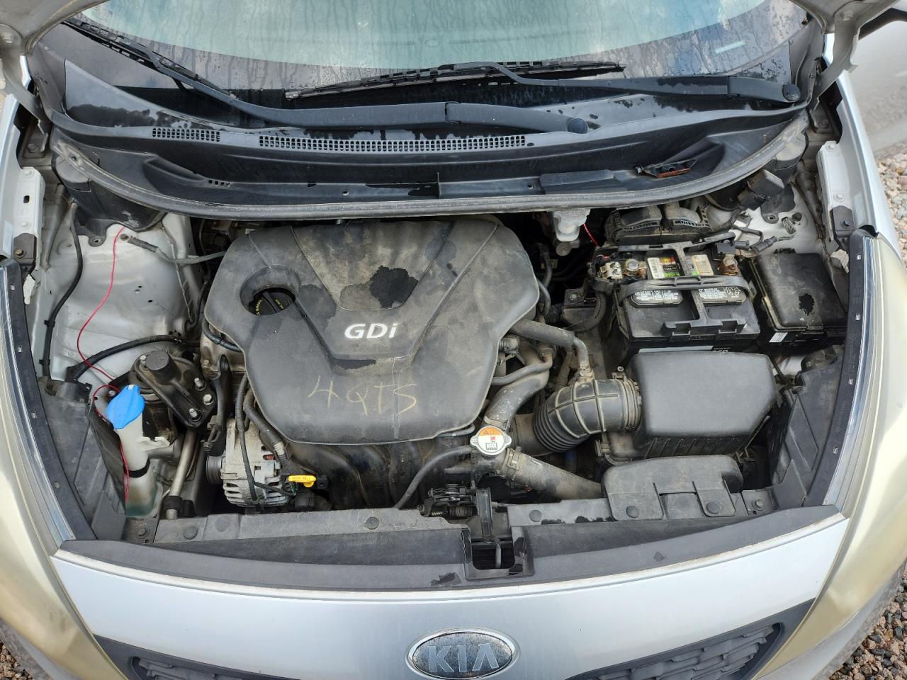 2013 Kia Rio Lx Silver vin: KNADM4A36D6194894