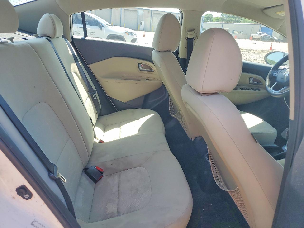 2013 Kia Rio Lx White vin: KNADM4A36D6223696
