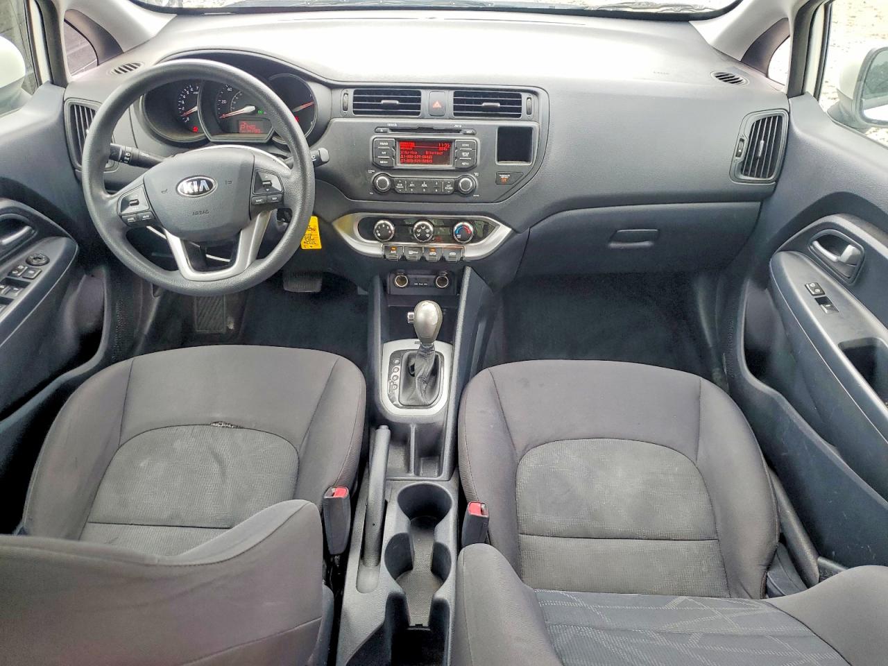 2013 Kia Rio Lx White vin: KNADM4A36D6243303
