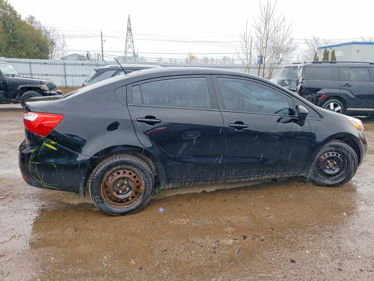 2013 Kia Rio Lx Black vin: KNADM4A36D6248310
