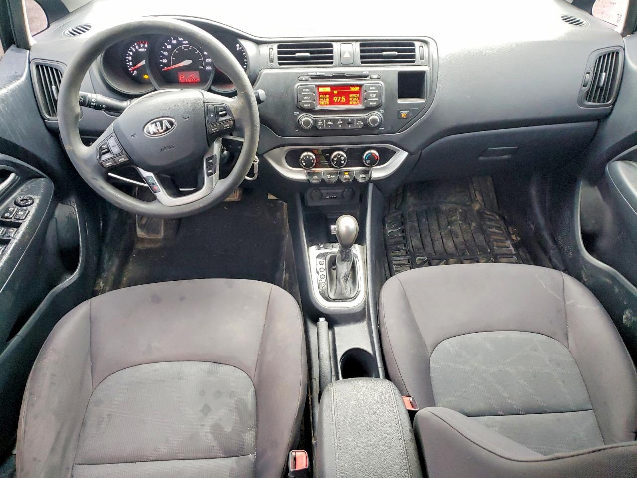 2013 Kia Rio Lx Black vin: KNADM4A36D6248310
