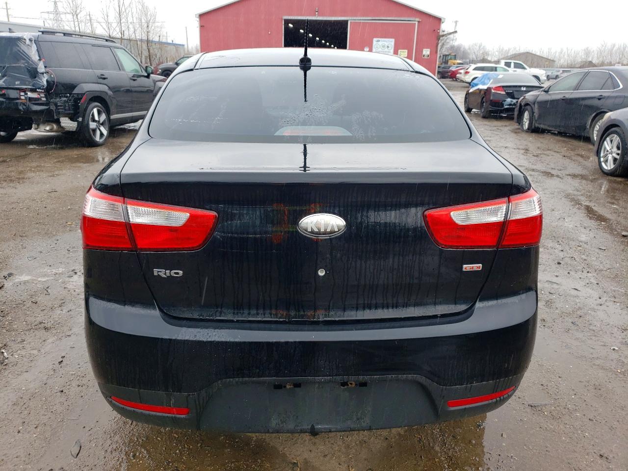 2013 Kia Rio Lx Black vin: KNADM4A36D6248310