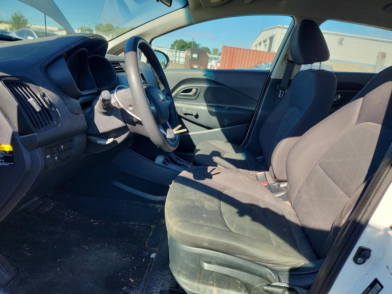 2013 Kia Rio Lx White vin: KNADM4A36D6305248