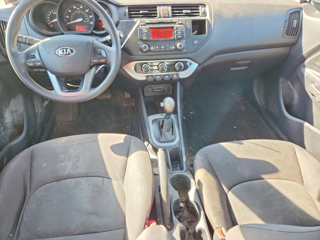 2013 Kia Rio Lx White vin: KNADM4A36D6305248