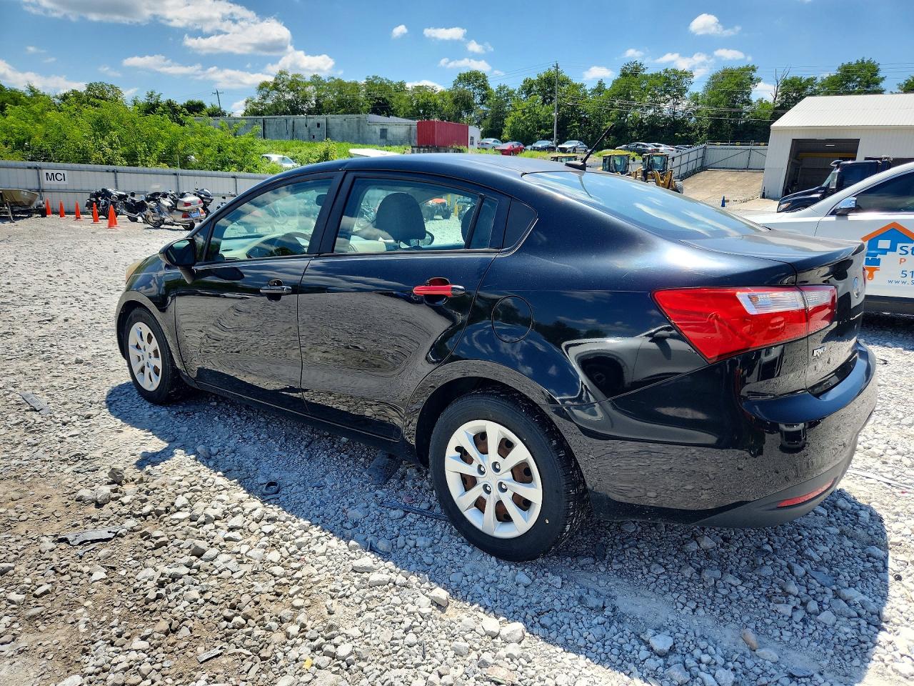 2014 Kia Rio Lx Black vin: KNADM4A36E6406047