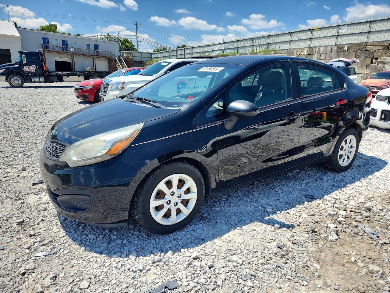 2014 Kia Rio Lx Black vin: KNADM4A36E6406047