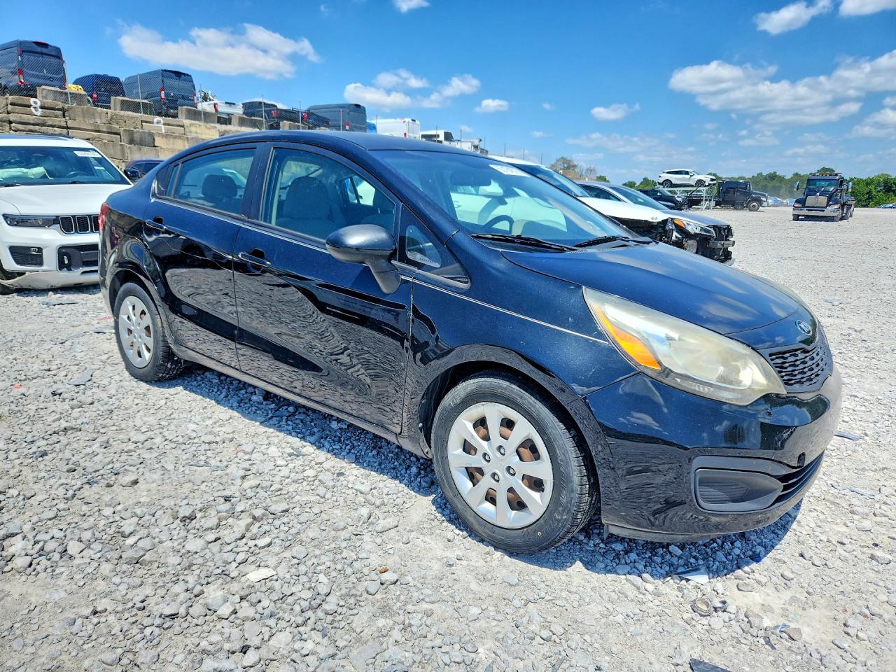 2014 Kia Rio Lx Black vin: KNADM4A36E6406047