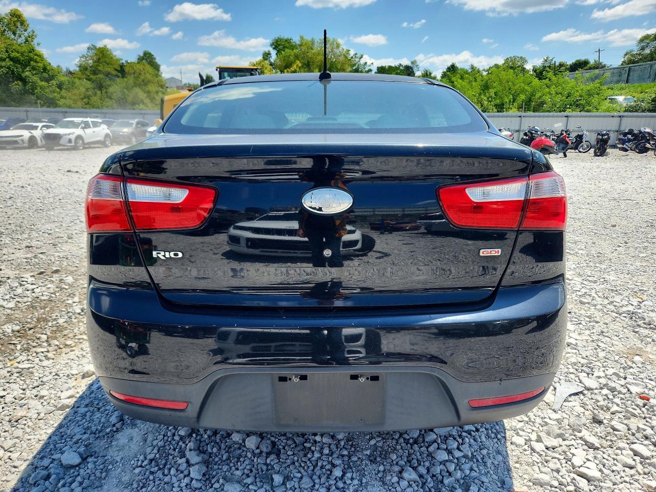 2014 Kia Rio Lx Black vin: KNADM4A36E6406047