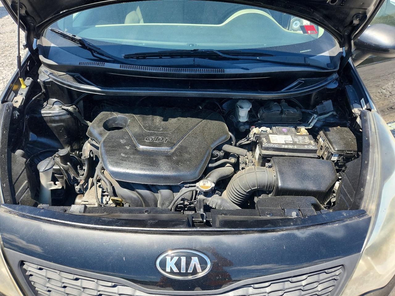 2014 Kia Rio Lx Black vin: KNADM4A36E6406047