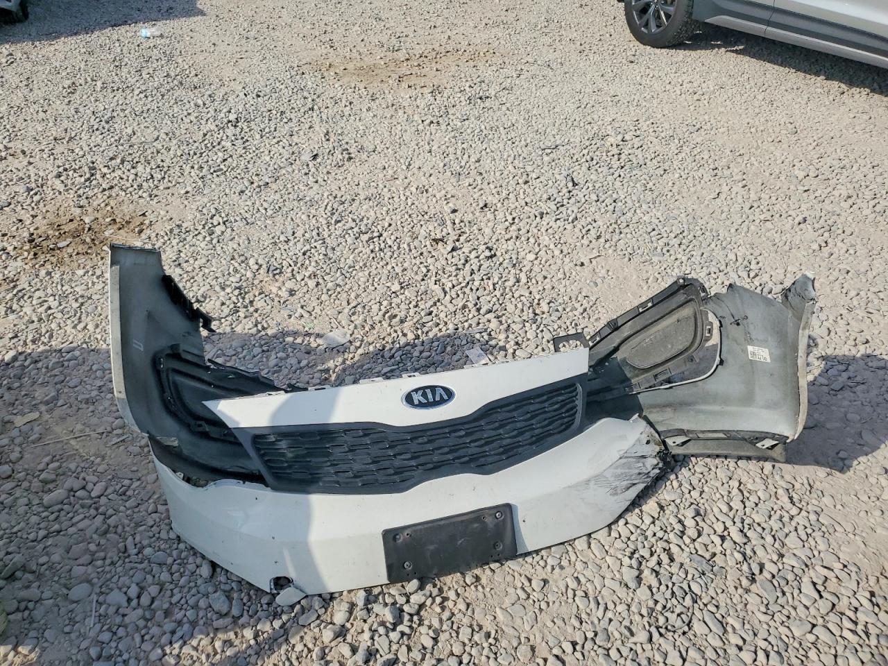 2015 Kia Rio Lx White vin: KNADM4A36F6485110