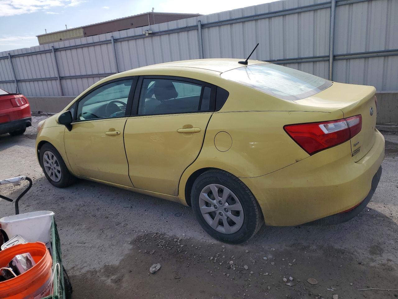 2016 Kia Rio Lx Yellow vin: KNADM4A36G6681890