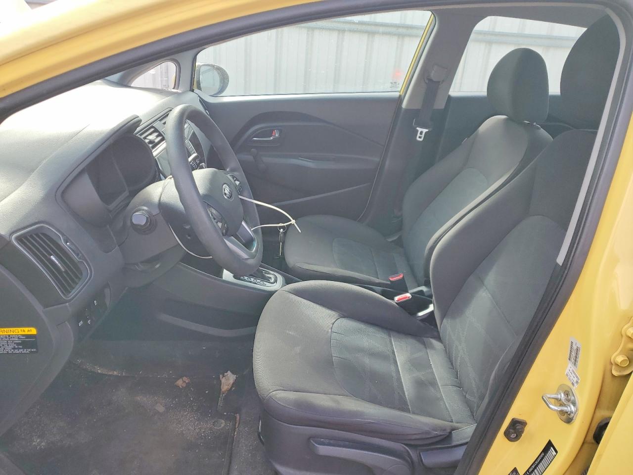 2016 Kia Rio Lx Yellow vin: KNADM4A36G6681890