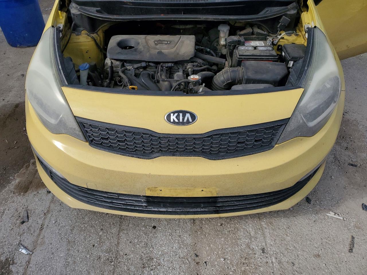 2016 Kia Rio Lx Yellow vin: KNADM4A36G6681890
