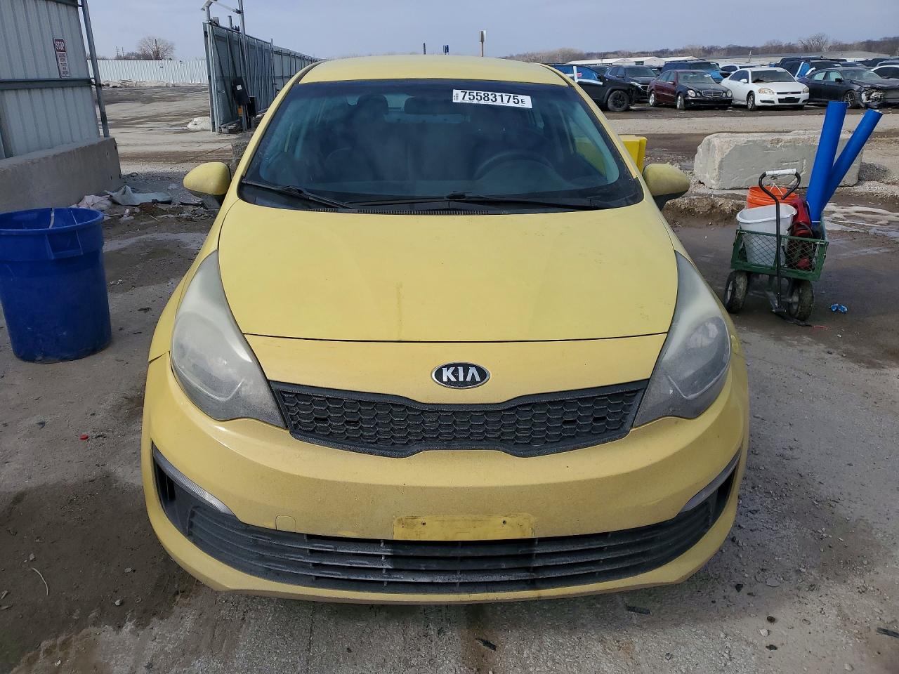 2016 Kia Rio Lx Yellow vin: KNADM4A36G6681890