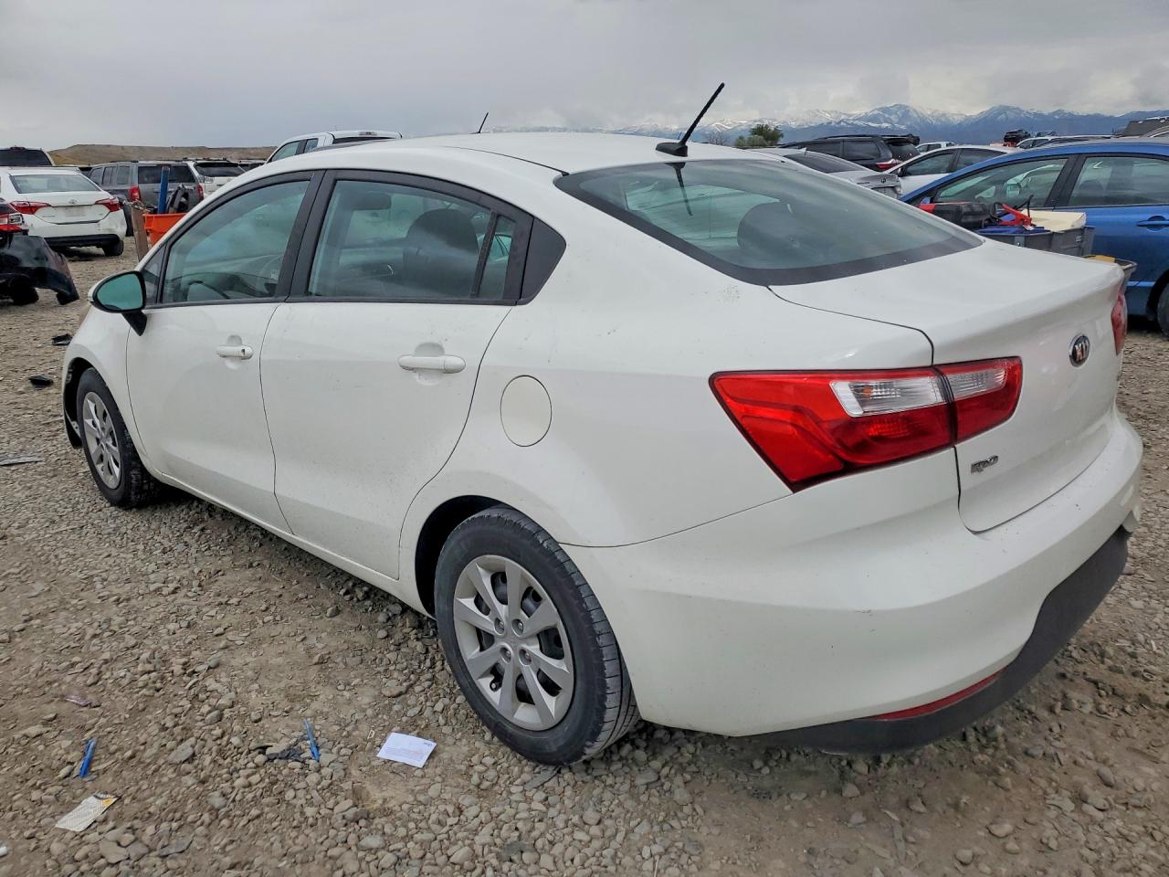 2017 Kia Rio Lx White vin: KNADM4A36H6062658