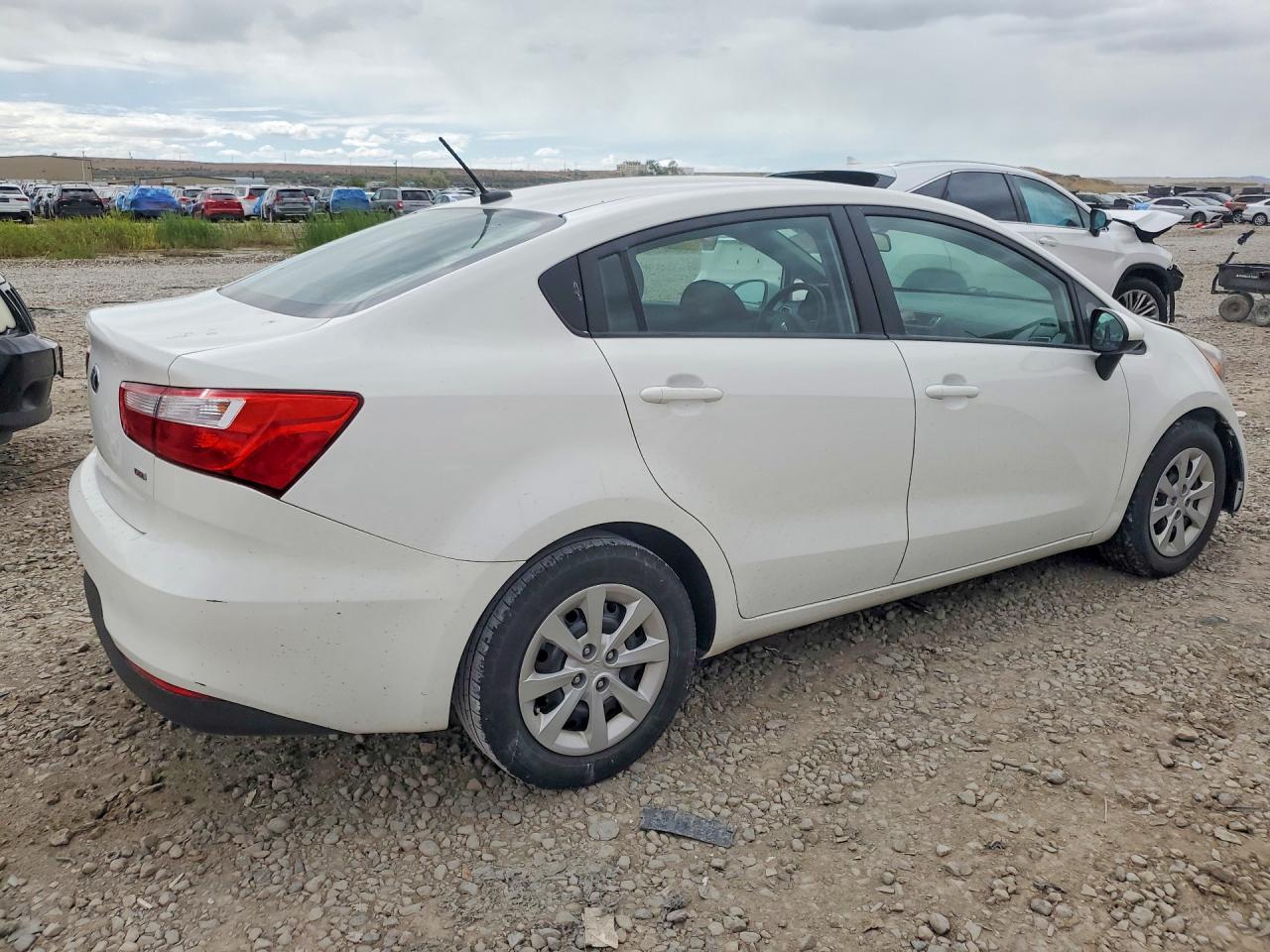 2017 Kia Rio Lx White vin: KNADM4A36H6062658