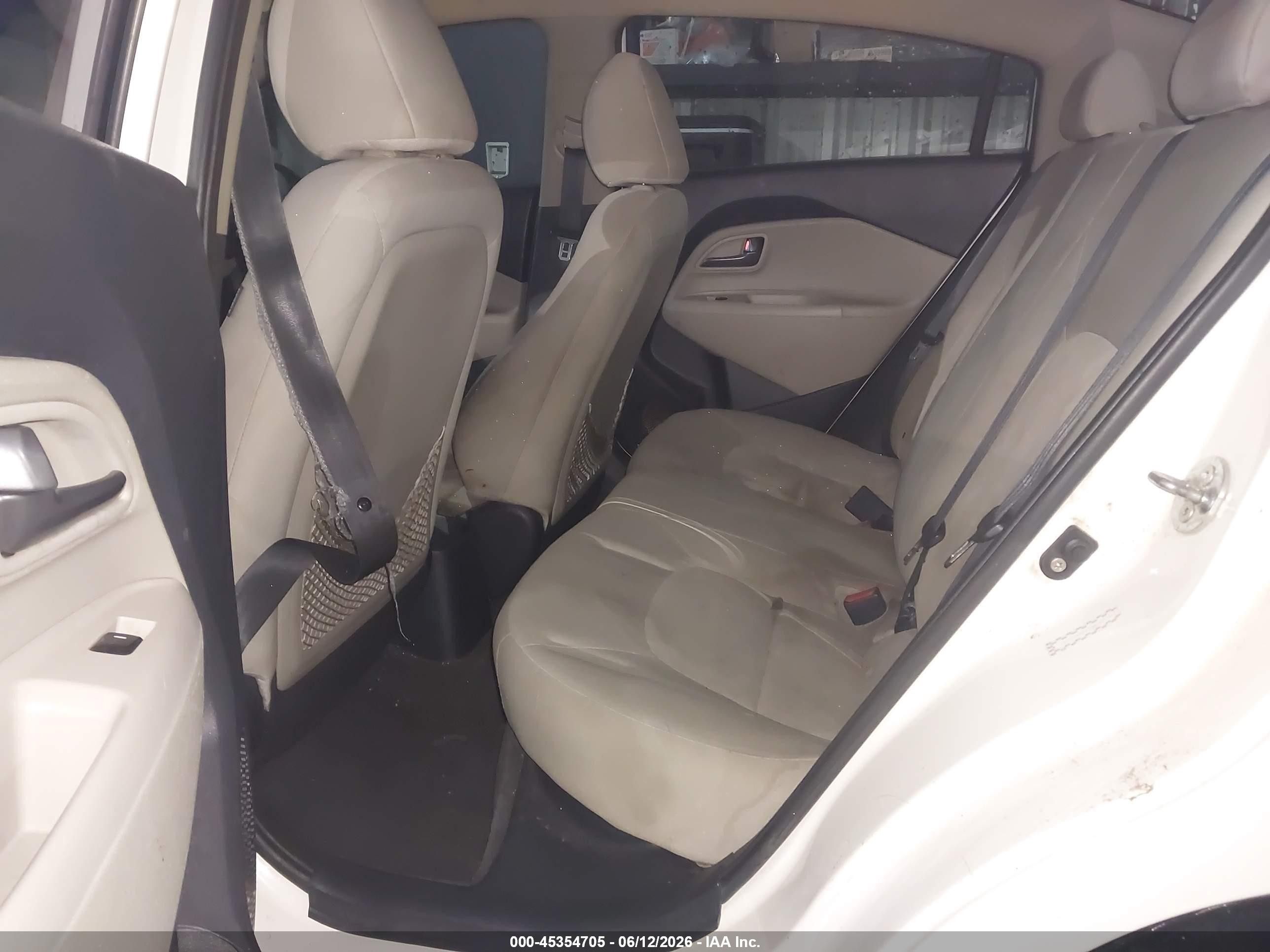 2013 Kia Rio Lx White vin: KNADM4A37D6126362