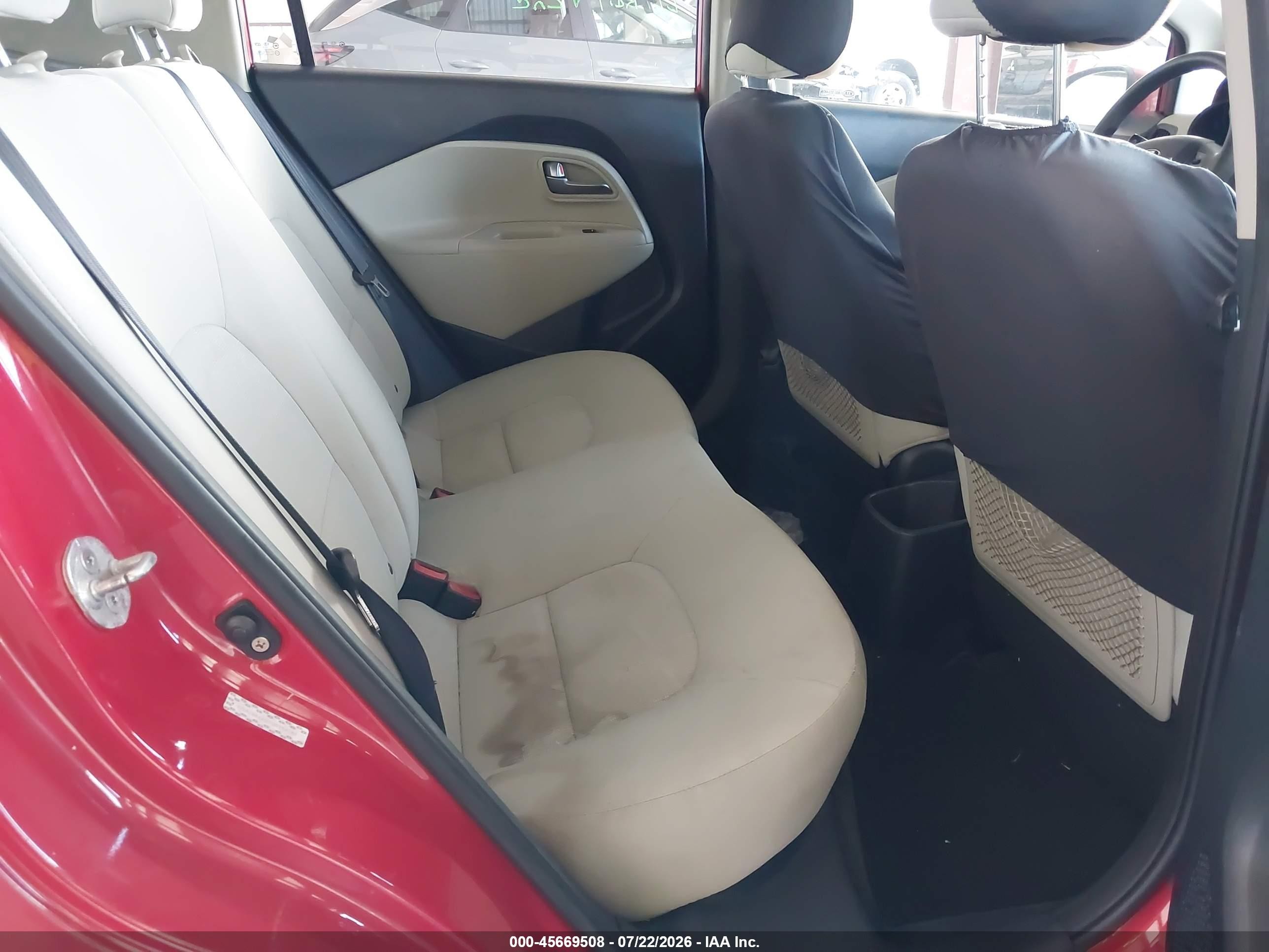 2013 Kia Rio Lx Red vin: KNADM4A37D6154761