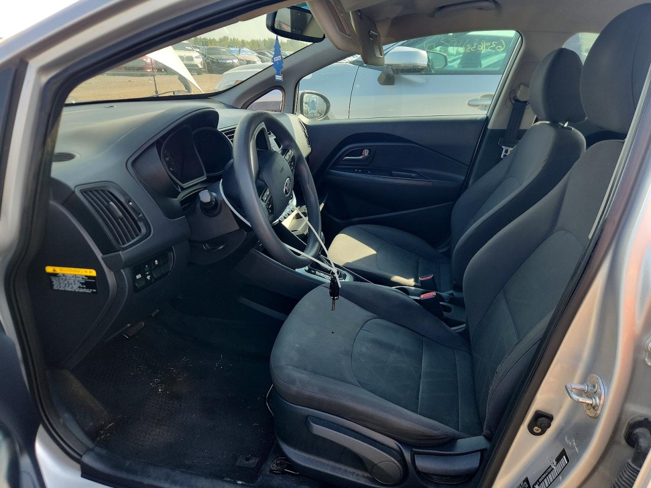 2013 Kia Rio Lx Silver vin: KNADM4A37D6159491