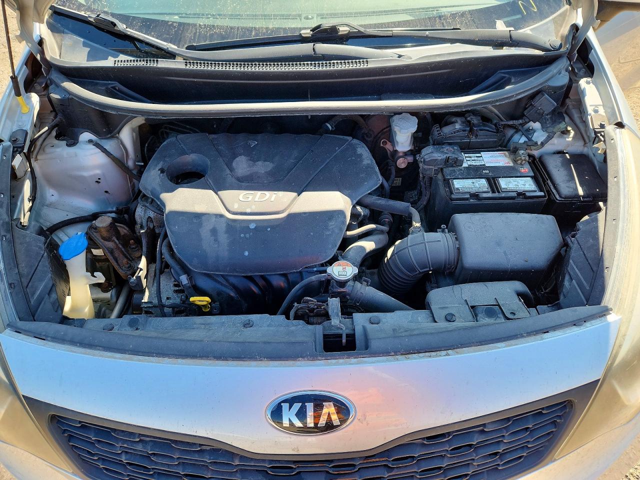2013 Kia Rio Lx Silver vin: KNADM4A37D6159491